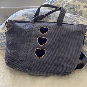 Stoney Clover Lane  Corduroy tote & small pouch
